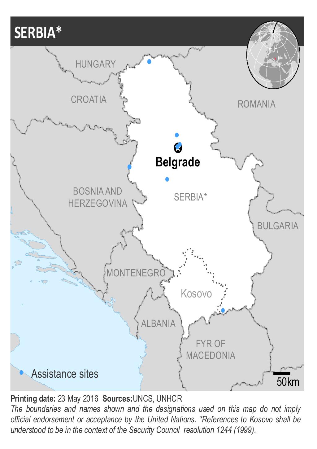 Serbia In The Map Document - Serbia - Inset Map