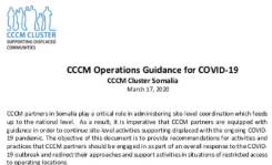 CCCM Operations Guidance for COVID